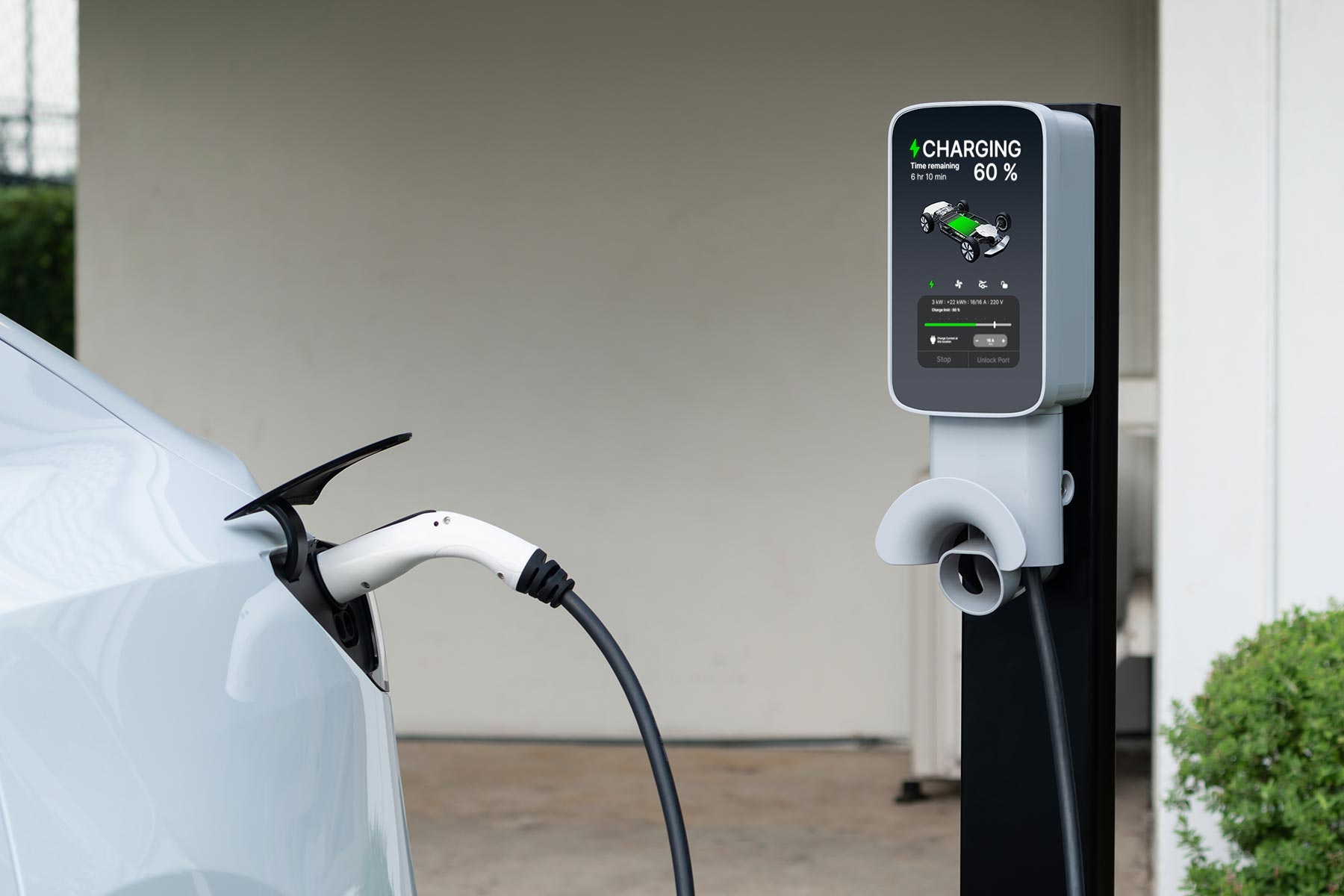 Installation de borne véhicule électrique Beauceville
